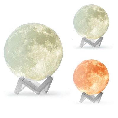 Umidificador de Ar Noturno Lua Smart Tech 880 ml com Iluminação LED 3D Bivolt