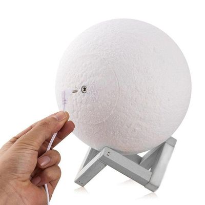 Umidificador de Ar Noturno Lua Smart Tech 880 ml com Iluminação LED 3D Bivolt