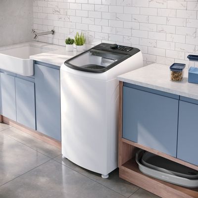 Máquina de Lavar Electrolux Efficient 13kg Branca Compacta, Pré-diluição e MaxFilter (LEM13) 127V