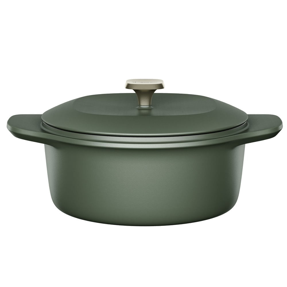 Panela de Ferro Fundido Esmaltado Caçarola Electrolux 24cm verde Linha 100 Anos Celebre Encontros