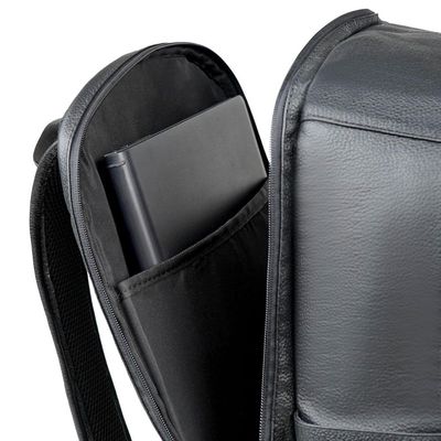 Mochila de Couro Masculina Pub Preta Bagaggio U / Preto