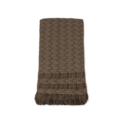 Mantas Texturizadas para Cama de Solteiro - 150cm x 180cm Dach Paris - Castanho