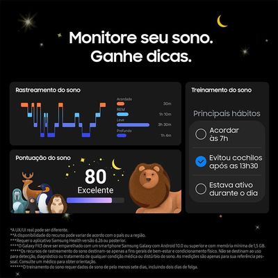 Samsung Galaxy Fit3 Prata Display de 1.6" AMOLED colorido, Bluetooth, Design Premium em Alumínio, Mais De 100 Exercícios e Resistente à Água e Poeira