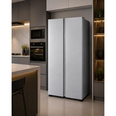 Geladeira Hisense Side By Side Frost Free Inverter 441L RS3P428NEDA Inox 220V