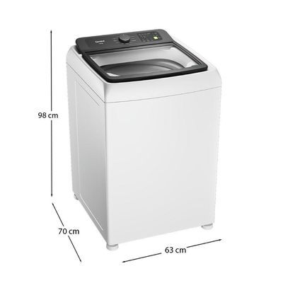 Lavadora Automática Consul CWN16 16kg com Reuso de Água Branco 220V