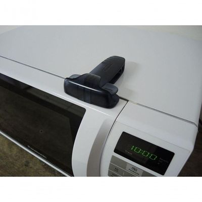 Trava Infantil para Geladeiras e Micro-ondas Plástico ABS com Fita 3M Preto Bemfixa