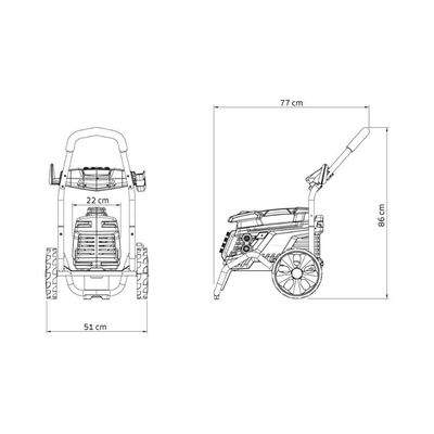 Lavadora de Alta Pressão 2500W Tramontina com Jato Regulável 2300 PSI 220V Amarelo