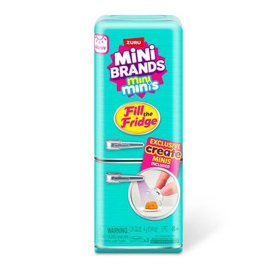 Brinquedo Kit Geladeira Mini + 3 Mini Fill The Fridge Culinária em Miniatura Candide