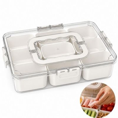 Maleta Organizadora Hermética para Geladeira 9 Divisórias PP e PET Fechamento Hermeticamente