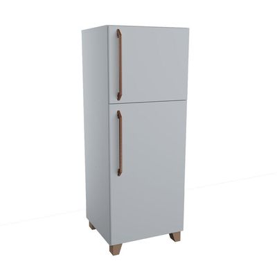 Mini Geladeira Infantil de Brinquedo MDF 15mm Cinza Woodcore