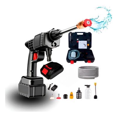 Conjunto Kit Lavadora De Alta Pressão Recarregável Solução