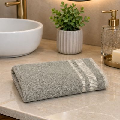 Kit 02 - Toalha Banho KazzaVip Felpuda 100% Algodão Princess 72cm x 140m Gris