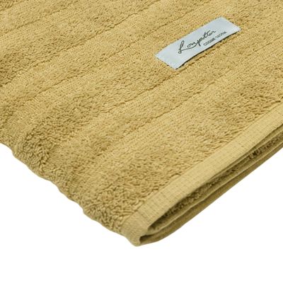 Kit 02 - Toalha Rosto KazzaVip Felpuda 100% Algodão Loft 48cm x 90cm Bege