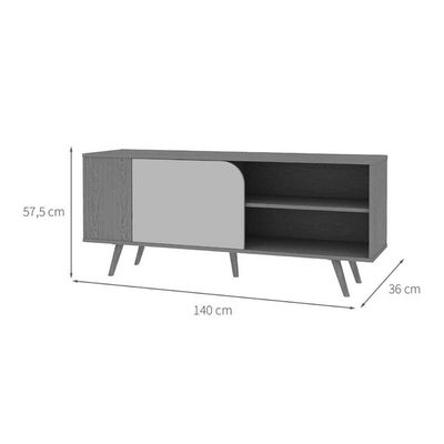 Rack Bancada p/ TV 40 Pol Orlando 140cm Cinamomo Genialflex