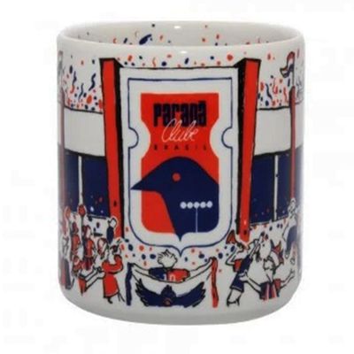 Caneca KazzaVip do Paraná Cerâmica 360 ML Estádio Vila Capanema Licenciada Branco