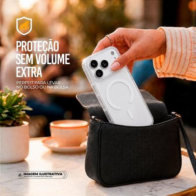 Capa case capinha para iPhone 17 Pro - Akroma Magsafe - Branca - Gshield