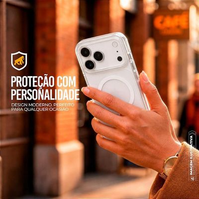 Capa case capinha para iPhone 17 Pro - Akroma Magsafe - Branca - Gshield