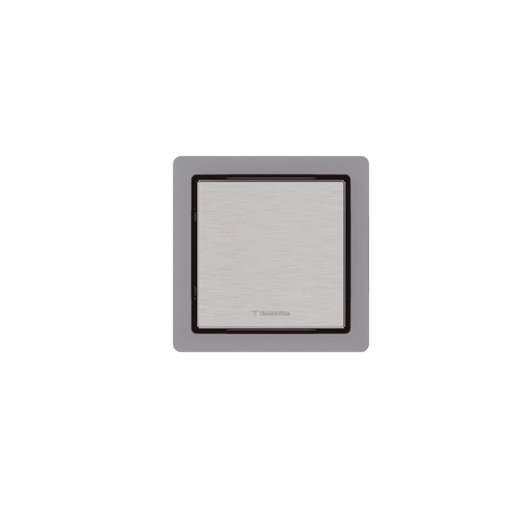 Ralo Neo Square Tramontina em Aço Inox 10 x 10 cm