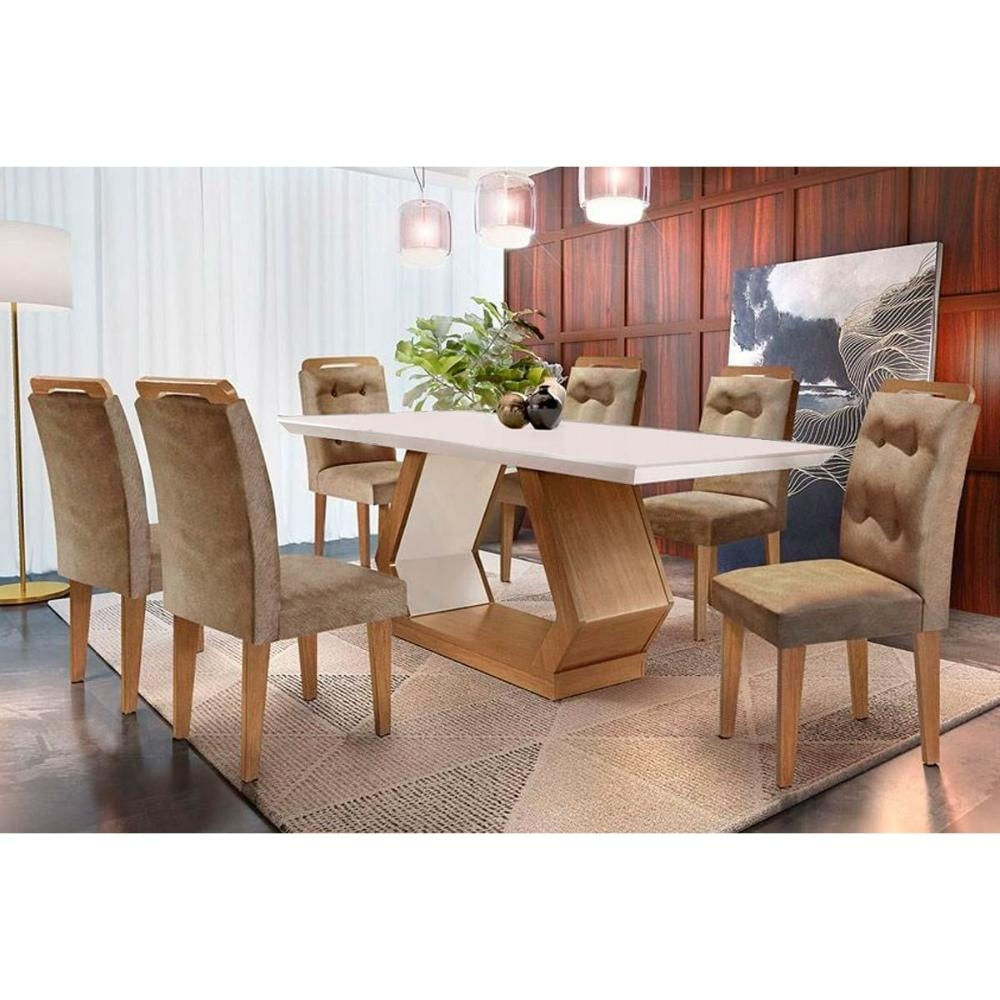 Mesa Sala Alvorada 180 + 6 Cad Imperatriz Capuccin Rufato