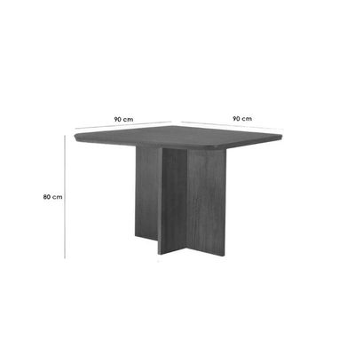 Mesa Cozinha Berlim 90 + 4 Cad Dafne Natural/Capucci Rufato