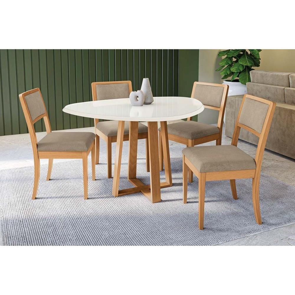 Mesa Sala Elma 135 + 4 Cad Alice Carvalho Kappesberg