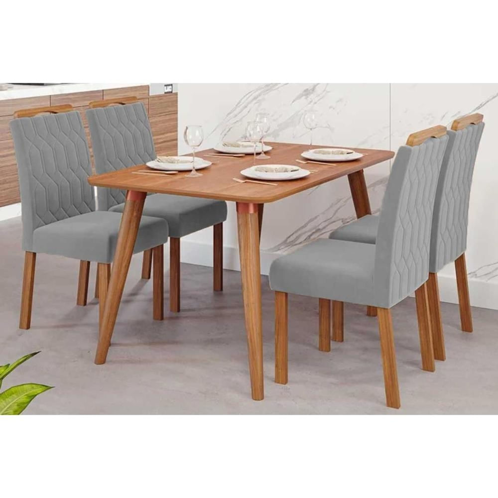 Mesa Sala Adele 130 + 4 Cad Paola Cinamomo Cimol