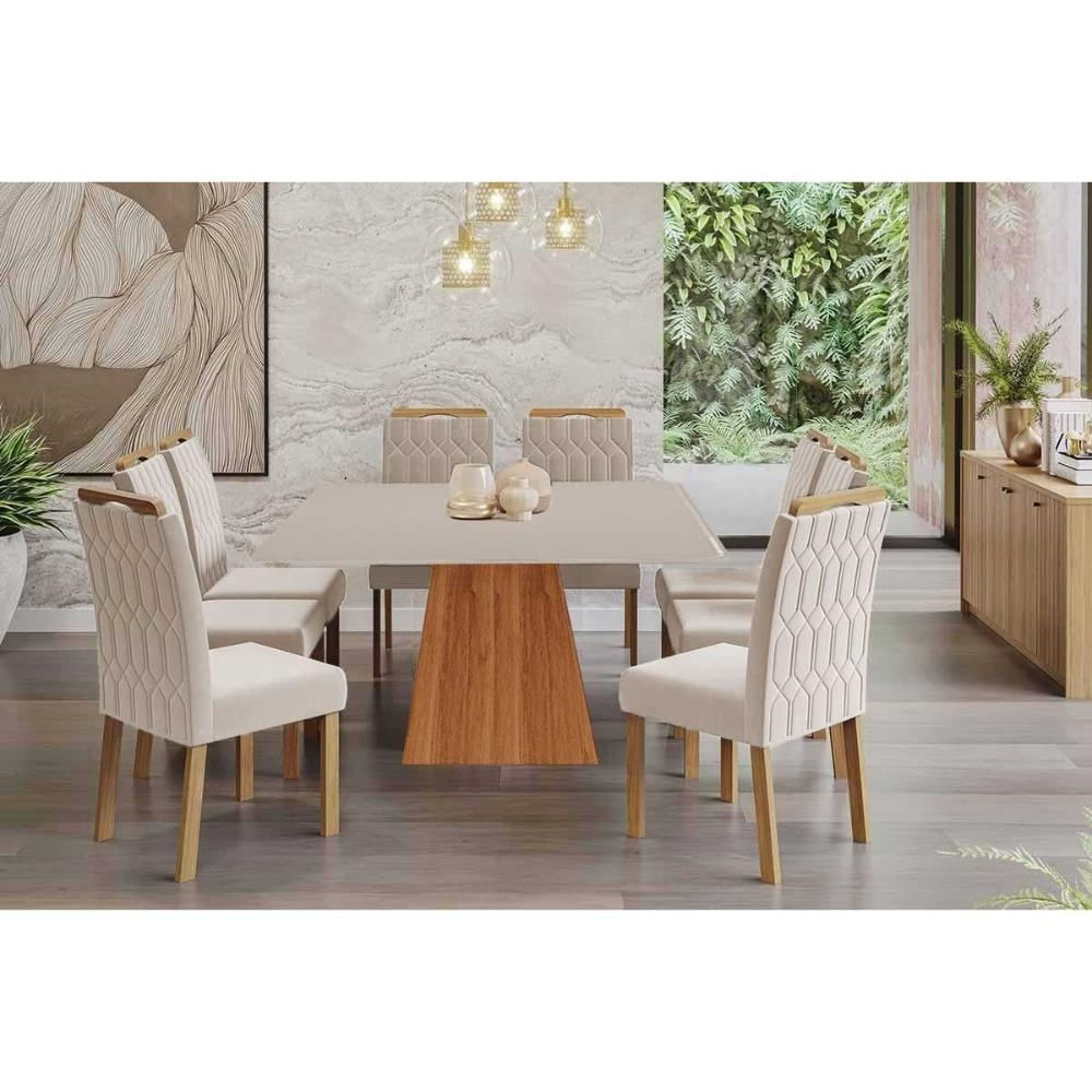 Mesa Sala Helena 210 + 8 Cad Paola Cinamomo Cimol