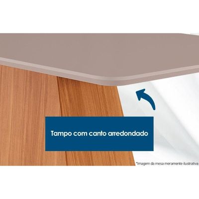 Mesa Cozinha Londrina + 4 Cad Amsterdã Imbu/Creme Rufato