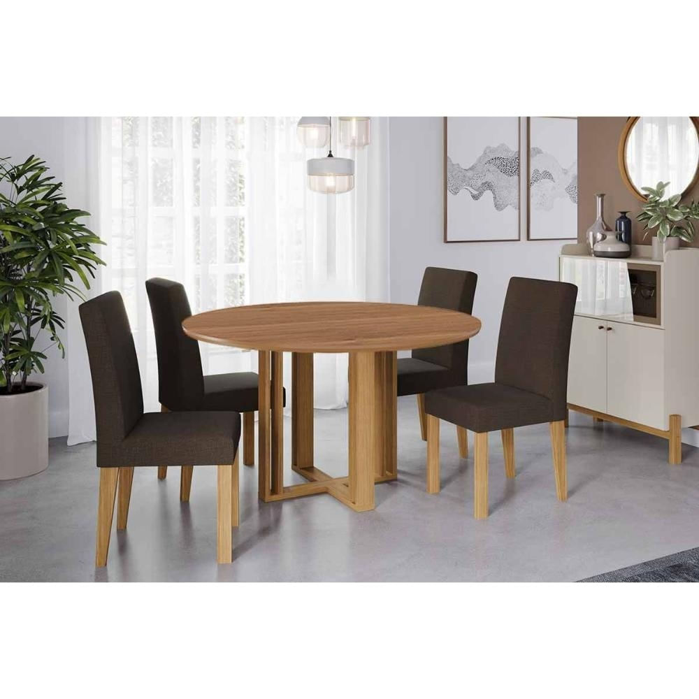 Mesa Sala Flora 109 + 4 Cad Maia Cinamomo Cimol
