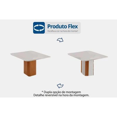 Mesa Cozinha Maldivas 90 + 4 Cad Maldivas Naturale Rufato