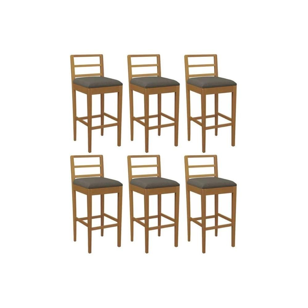 Kit 6un Banqueta Cozinha Sofia Carvalho Kappesberg