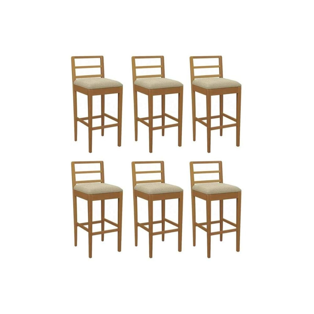 Kit 6un Banqueta Cozinha Sofia Carvalho Kappesberg