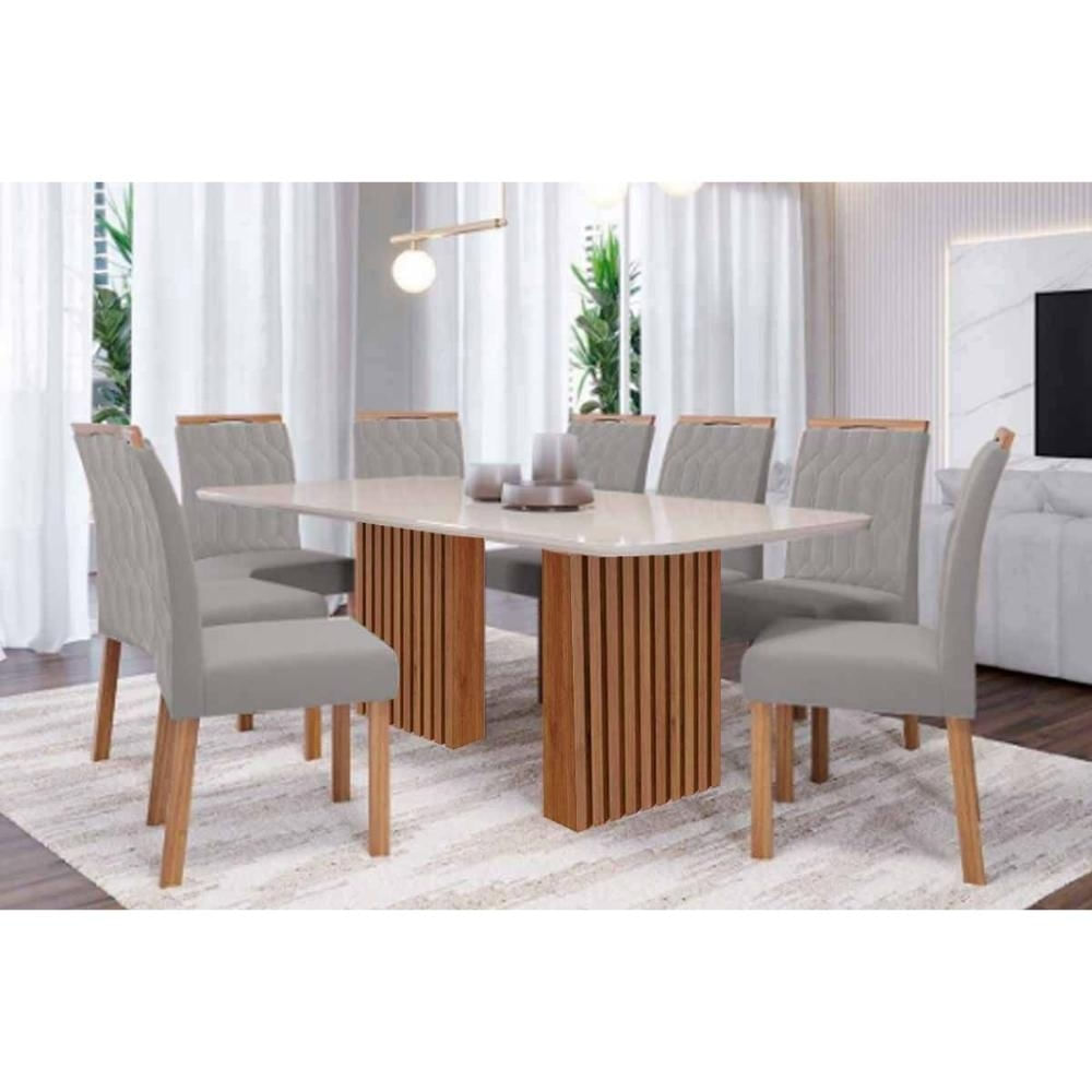 Mesa Sala Ester 210 + 8 Cad Paola Cinamomo Cimol