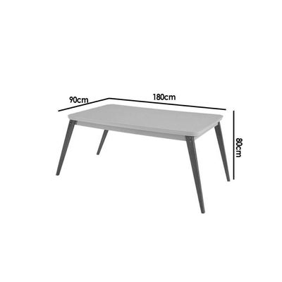 Mesa Cozinha Havana 180 + 6 Cad Dafne Natural/Capucci Rufato