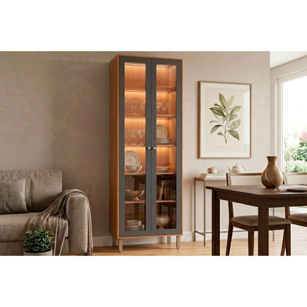 Cristaleira Sala Brilhante LED Reflecta 70cm Titanium MGM