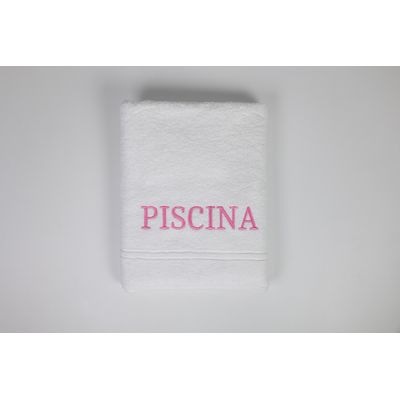 Toalha De Banho Soft Plus - Bordada P/ Piscina Personalizada - variaçoes Dach Amarelo