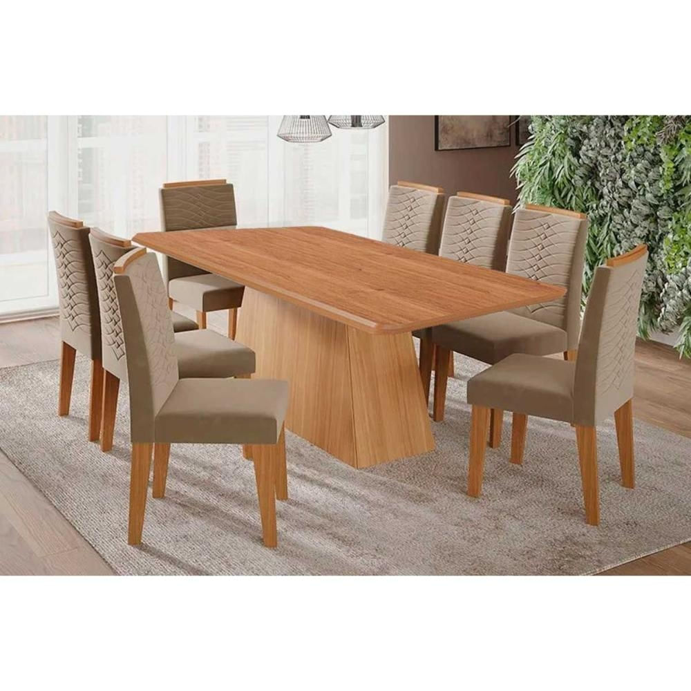 Mesa Sala Helena 210 + 8 Cad Clarice Cinamomo Cimol