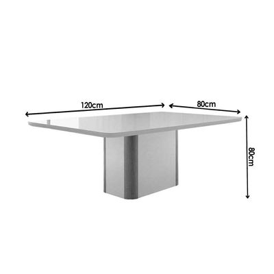 Mesa Cozinha Pietá 120 + 4 Cad Havana Naturale/Creme Rufato