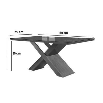 Mesa Cozinha Imperatriz 180 + 6 Cad Londrina Capuccin Rufato