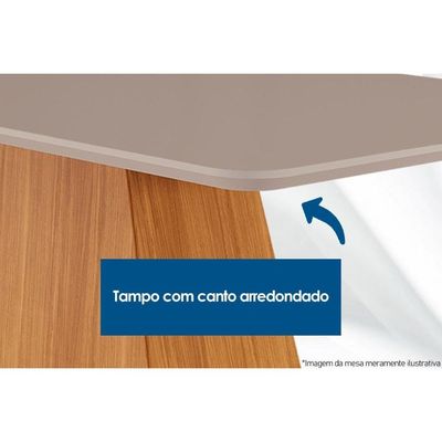 Mesa Sala Imperatriz 180 + 6 Cad Maldivas Naturale Rufato