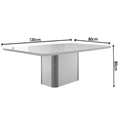 Mesa Cozinha Pietá 120 + 4 Cad Dafne Natural/Capucci Rufato