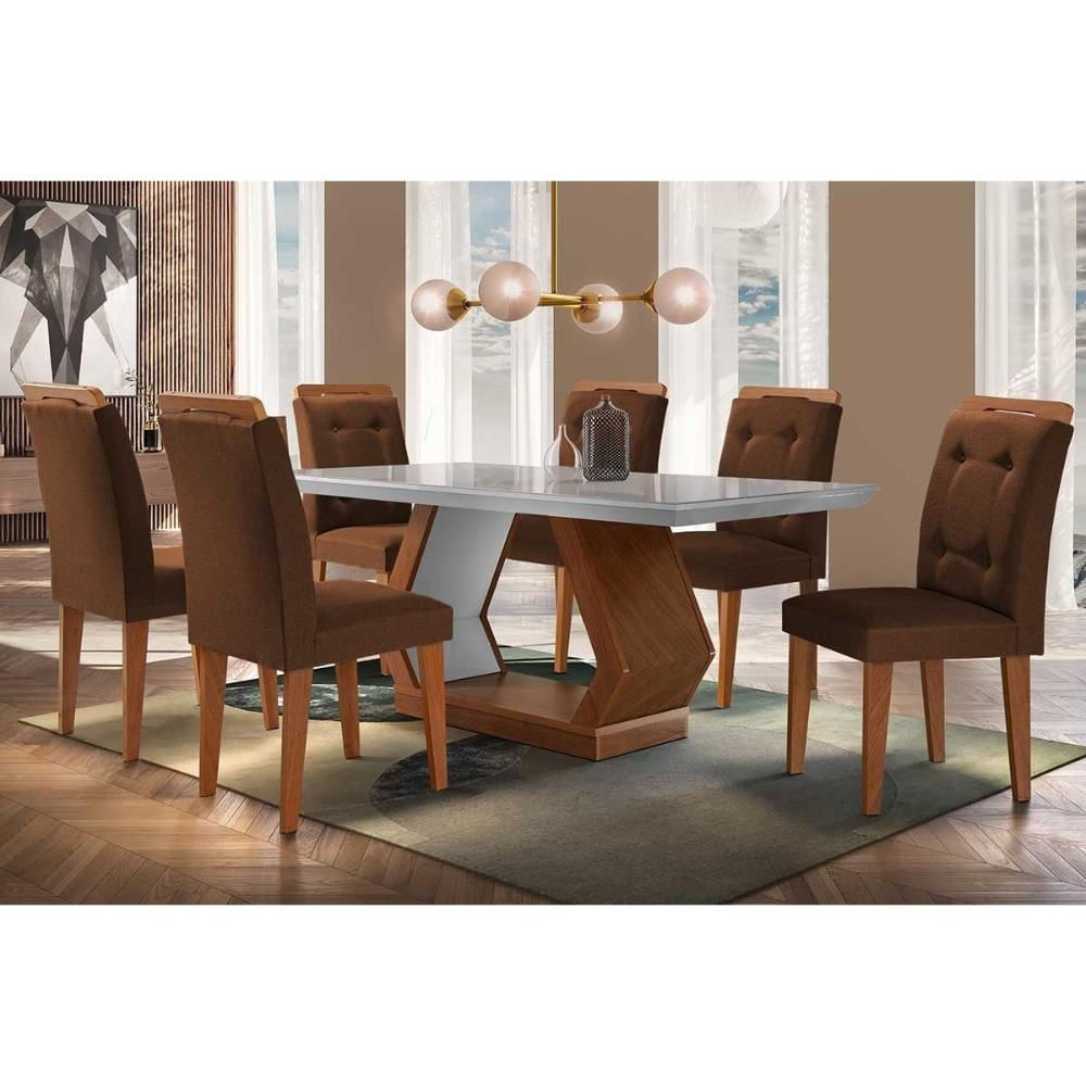 Mesa Sala Alvorada 180 + 6 Cad Imperatriz Capuccin Rufato