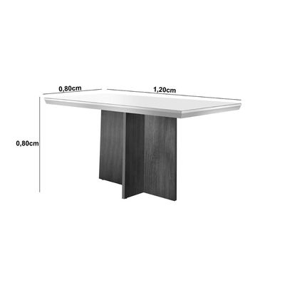 Mesa Cozinha Berlim 120 + 4 Cad Londrina Capuccino Rufato