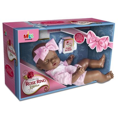 Boneca Rose Ring Negra 519 Milk