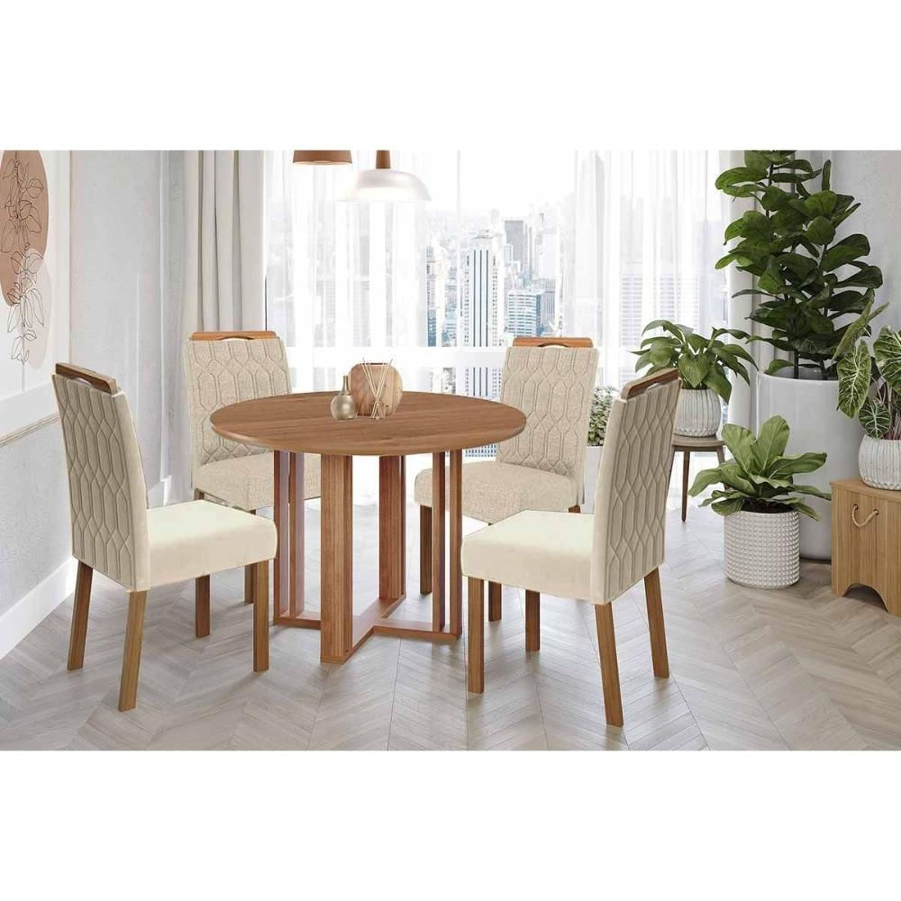 Mesa Sala Flora 109 + 4 Cad Paola Cinamomo Cimol