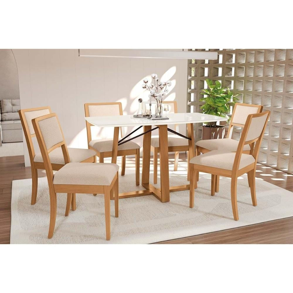 Mesa Sala Elma 170 + 6 Cad Alice Carvalho Kappesberg