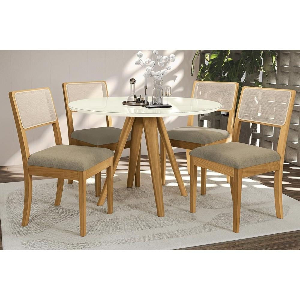Mesa Sala Duna 120 + 4 Cad Lola Carvalho Kappesberg