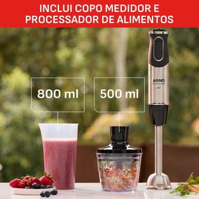 Mixer Arno Quickchef MX42 500W 20 Velocidades com Tecnologia Powelix Preto e Inox Preto,Inox / 110