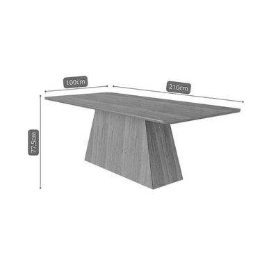 Mesa Cozinha Helena 210 + 8 Cad Fernanda Cinamomo Cimol