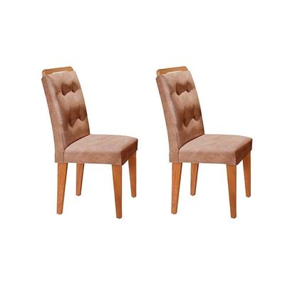 Mesa Cozinha Berlim 120 + 4 Cad Imperatriz Imbu/Creme Rufato